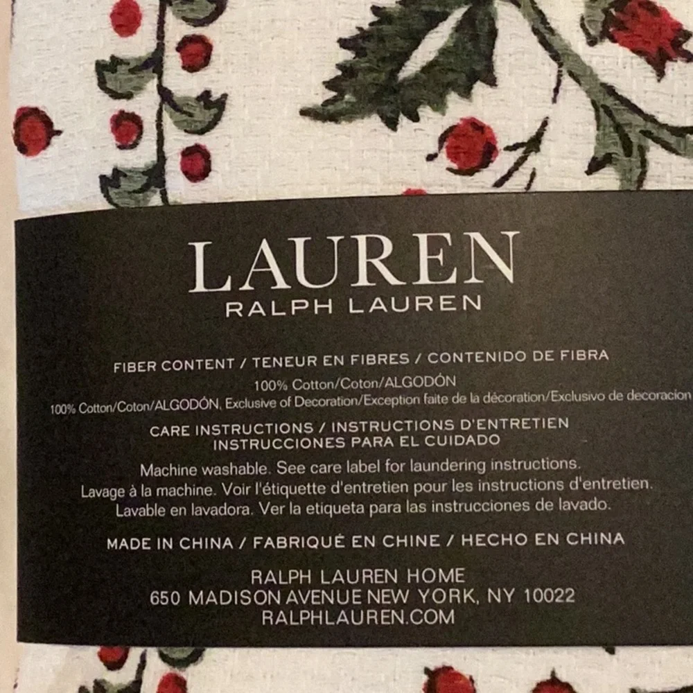 LAUREN Ralph Lauren Christmas Kitchen Towels - set of 3 towels
